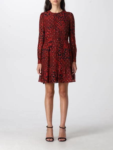 michael kors kleid rot schwarz|michael kors clothing.